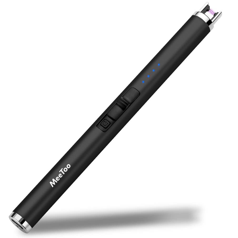 MeeToo Candle Electric Lighter Rechargeable USB Type-C Lighters for Candle Christmas Kitchen Camping Party, Gifts for Wife Women Men Nana Purple