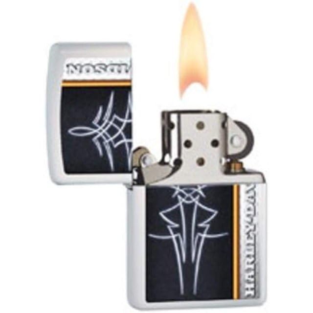 Personalized Zippo Harleey-Daviddson Windproof Oil Lighter Engraving - Christmas, Halloween & Valentines Day Gift (BK Matte)