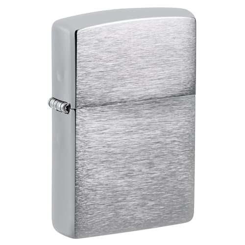 Zippo Antique Silver Plate Pocket Lighter - Windproof & Refillable Flip-Top Metal Lighter - Everyday Use Pocket Lighters - Luxury Lighters Made in USA