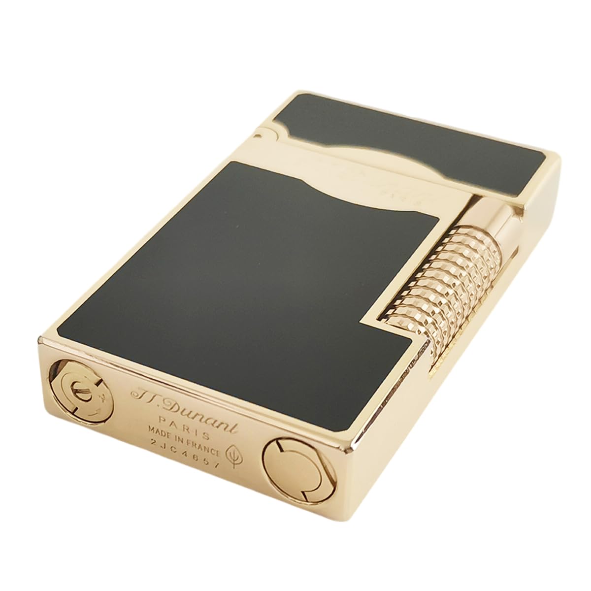 Black Lacquer Silver Lighter, Refillable, Adjustable Soft Flame, Traditional Flame Lighter with Adjustable Flame Dial, Gift for Men Dad Husband Somker