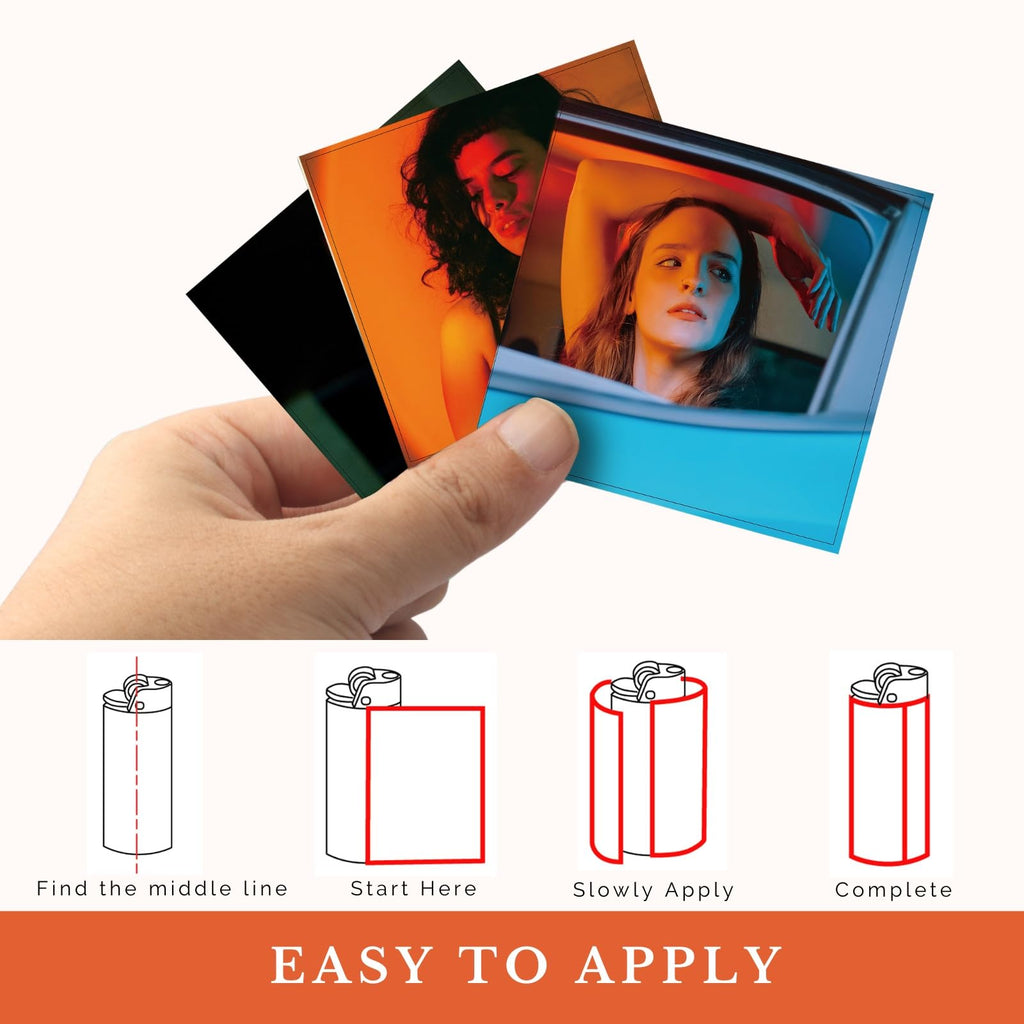 Custom Lighter Wrap with Own Pictures, Personalize Lighters PVC Film Sticker 3 Pack Upload 1-3 Photos - Reusable up to 3 Times Suitable for Bic Pocket Lighter Ideal for Gifts(Lighter Not Included)