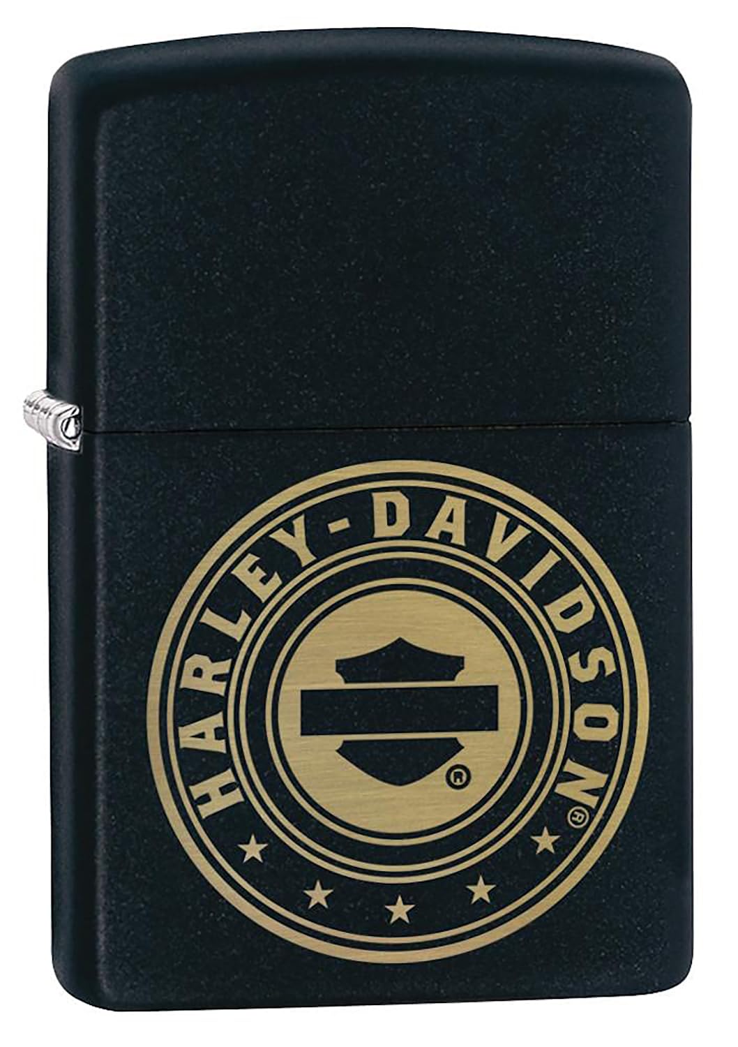 Personalized Zippo Harleey-Daviddson Windproof Oil Lighter Engraving - Christmas, Halloween & Valentines Day Gift (BK Matte)