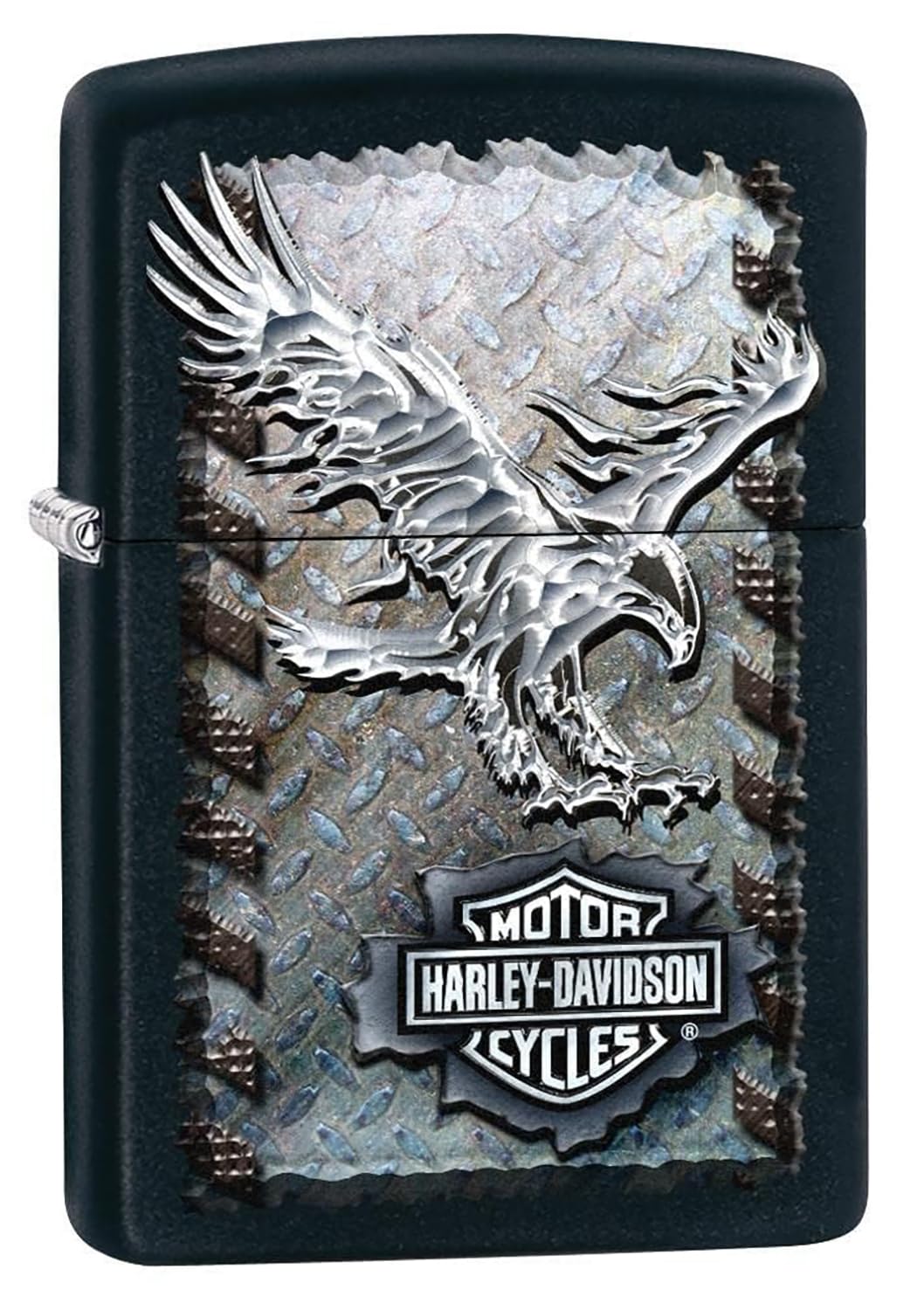 Personalized Zippo Harleey-Daviddson Windproof Oil Lighter Engraving - Christmas, Halloween & Valentines Day Gift (BK Matte)