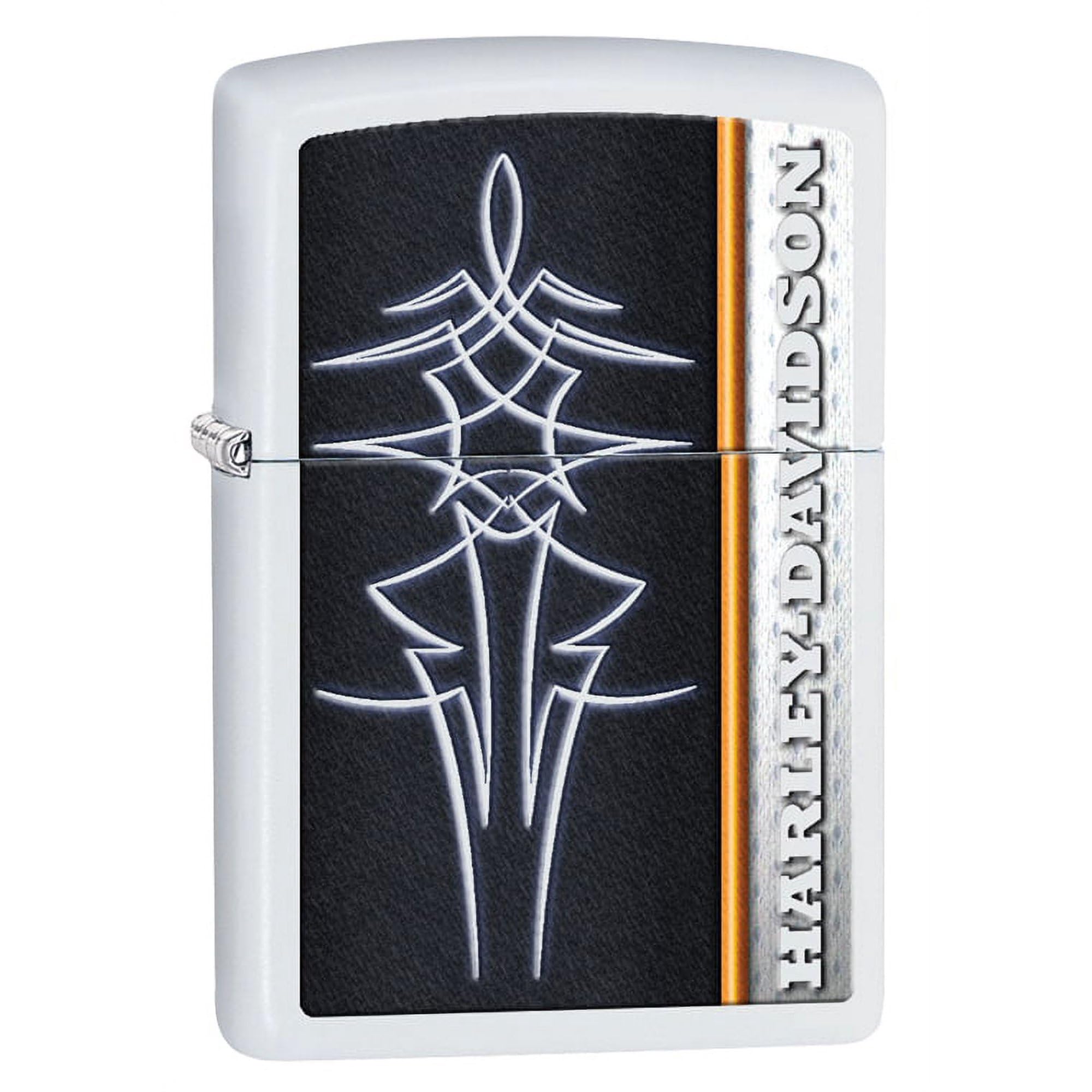 Personalized Zippo Harleey-Daviddson Windproof Oil Lighter Engraving - Christmas, Halloween & Valentines Day Gift (BK Matte)